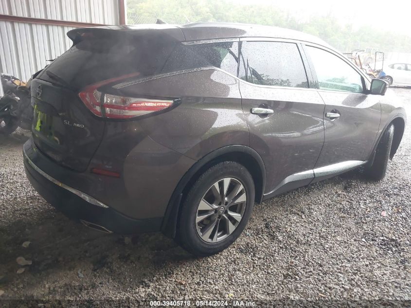 2015 Nissan Murano Sl VIN: 5N1AZ2MH7FN275023 Lot: 39405718