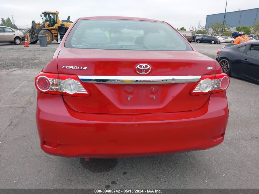 2011 Toyota Corolla Le VIN: 2T1BU4EE9BC628303 Lot: 39405742