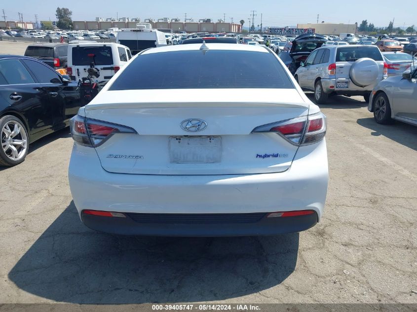 2017 Hyundai Sonata Hybrid Se VIN: KMHE24L3XHA061208 Lot: 39405747