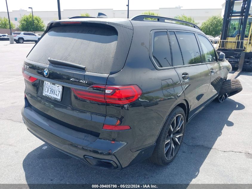 2022 BMW X7 xDrive40I VIN: 5UXCW2C01N9K51033 Lot: 39405798