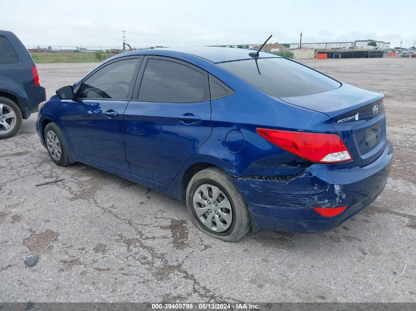 2016 Hyundai Accent Se VIN: KMHCT4AEXGU048593 Lot: 39405799