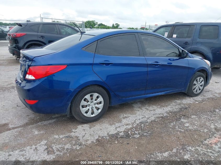 2016 Hyundai Accent Se VIN: KMHCT4AEXGU048593 Lot: 39405799