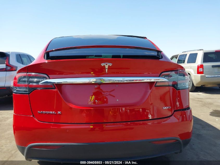 2016 Tesla Model X 60D/70D/75D/90D/P100D VIN: 5YJXCBE21GF027862 Lot: 39405803