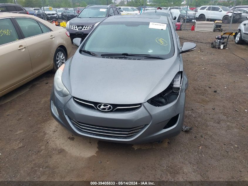 2012 Hyundai Elantra Limited VIN: 5NPDH4AE9CH120592 Lot: 39405833