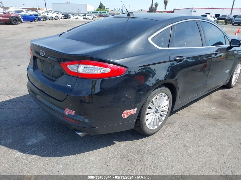 2016 Ford Fusion Energi Se Luxury VIN: 3FA6P0PU1GR115785 Lot: 39405841