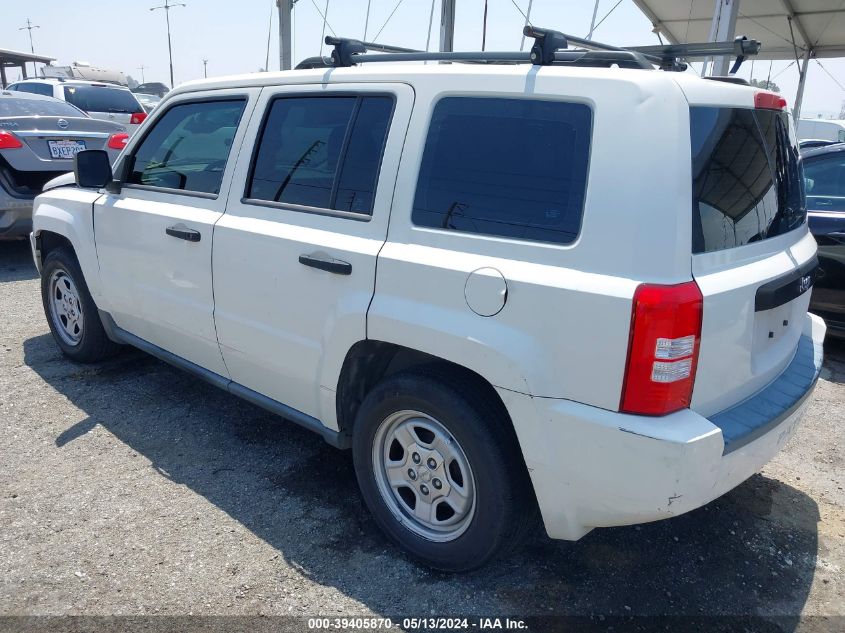 2008 Jeep Patriot Sport VIN: 1J8FT28W88D668308 Lot: 39405870