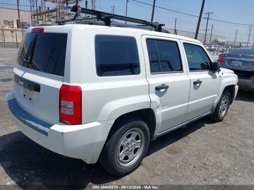 2008 Jeep Patriot Sport VIN: 1J8FT28W88D668308 Lot: 39405870