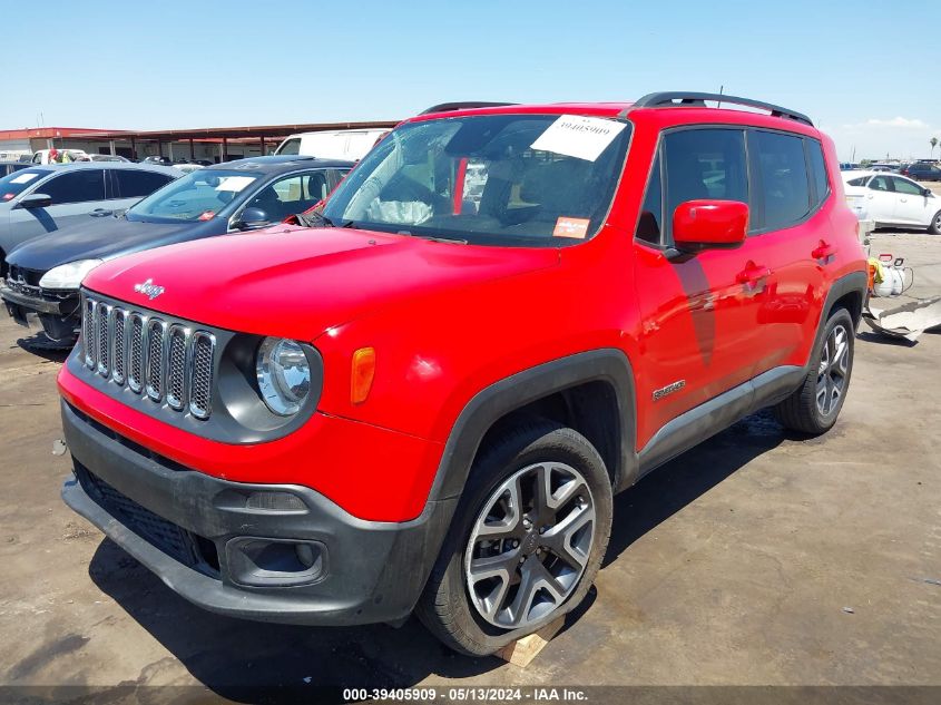 2018 Jeep Renegade Latitude Fwd VIN: ZACCJABB5JPJ24546 Lot: 39405909