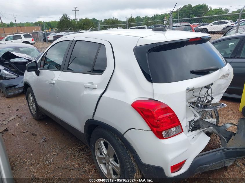 2020 Chevrolet Trax Fwd Ls VIN: 3GNCJKSB3LL186331 Lot: 39405912