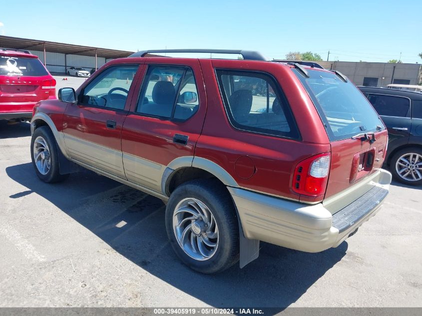 2000 Isuzu Rodeo Ls/Lse/S VIN: 4S2DM58W8Y4346740 Lot: 39405919