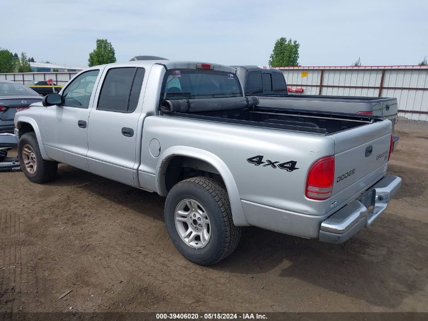 2003 Dodge Dakota Slt VIN: 1D7HG48N83S291156 Lot: 39406020