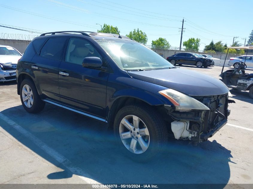 2007 Nissan Murano Sl VIN: JN8AZ08T17W509728 Lot: 39406078