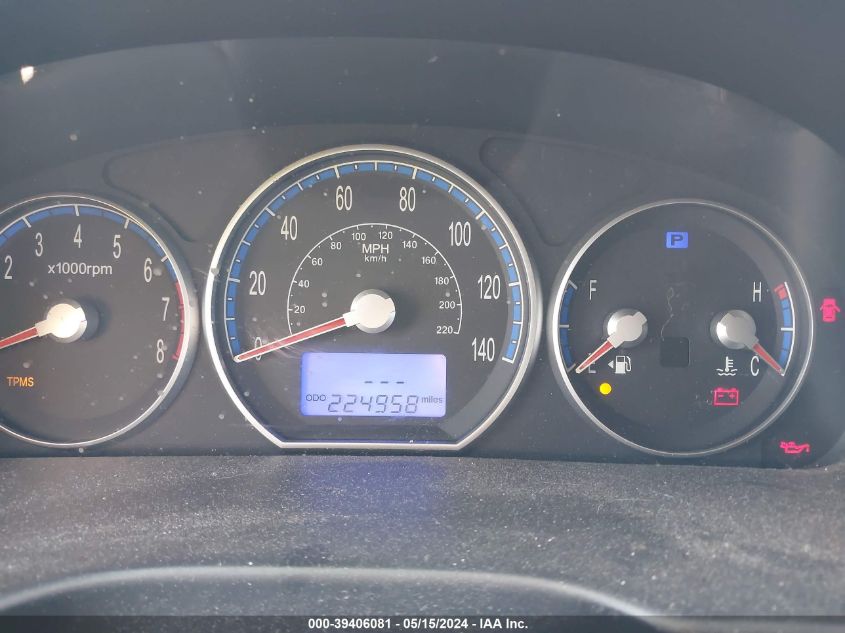 2009 Hyundai Santa Fe Gls VIN: 5NMSG73D79H238582 Lot: 39406081