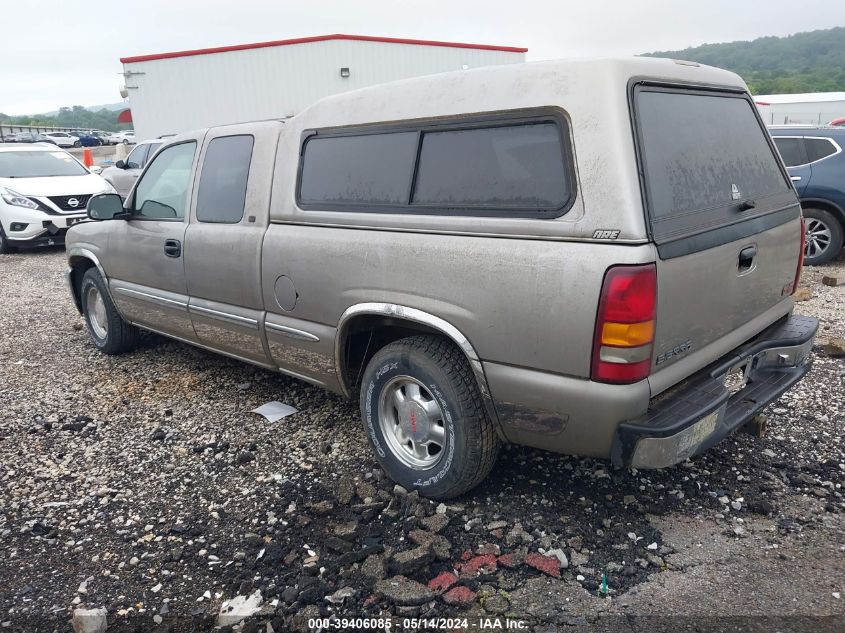 1999 GMC Sierra 1500 Sl VIN: 2GTEC19T6X1560555 Lot: 39406085