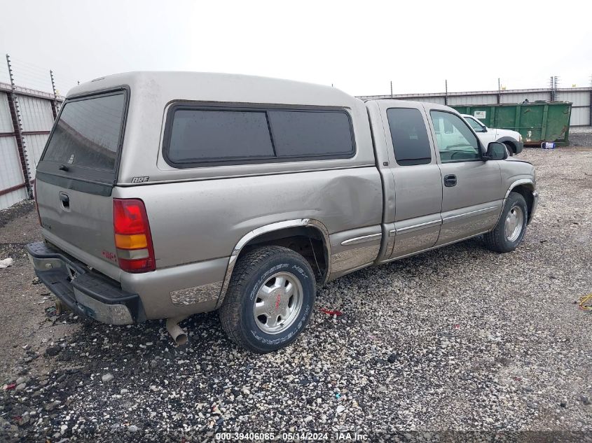 1999 GMC Sierra 1500 Sl VIN: 2GTEC19T6X1560555 Lot: 39406085