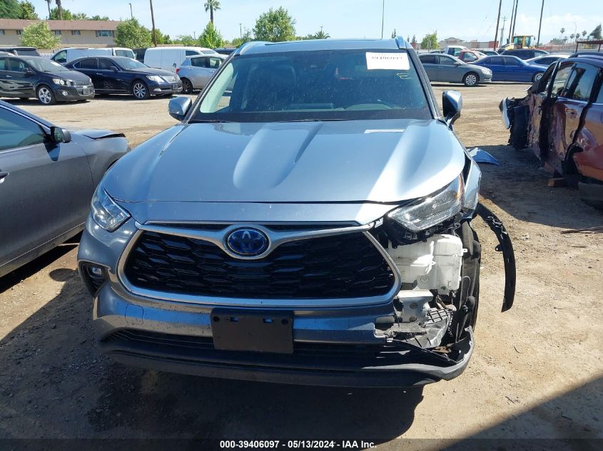 2020 Toyota Highlander Hybrid Xle VIN: 5TDHBRCH1LS006619 Lot: 39406097