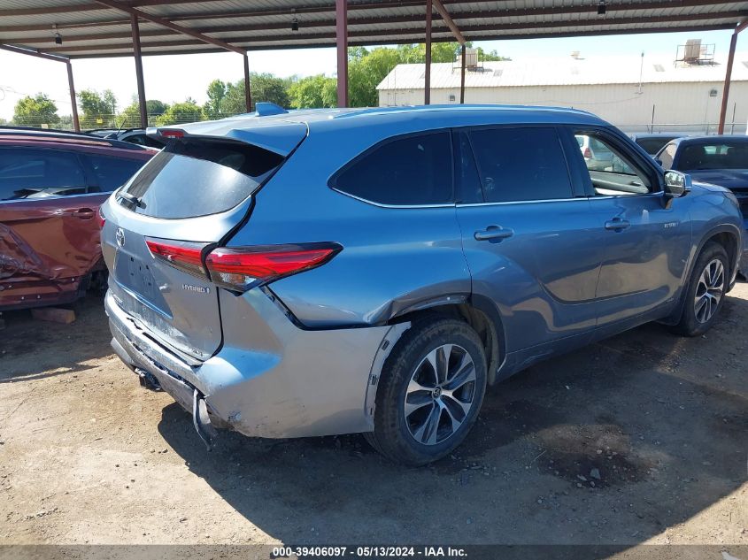 2020 Toyota Highlander Hybrid Xle VIN: 5TDHBRCH1LS006619 Lot: 39406097