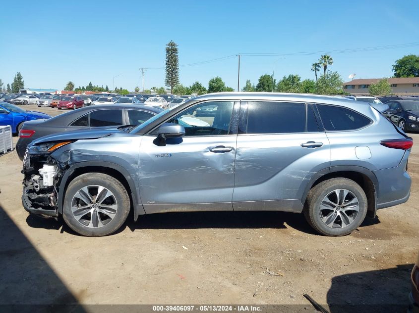 2020 Toyota Highlander Hybrid Xle VIN: 5TDHBRCH1LS006619 Lot: 39406097