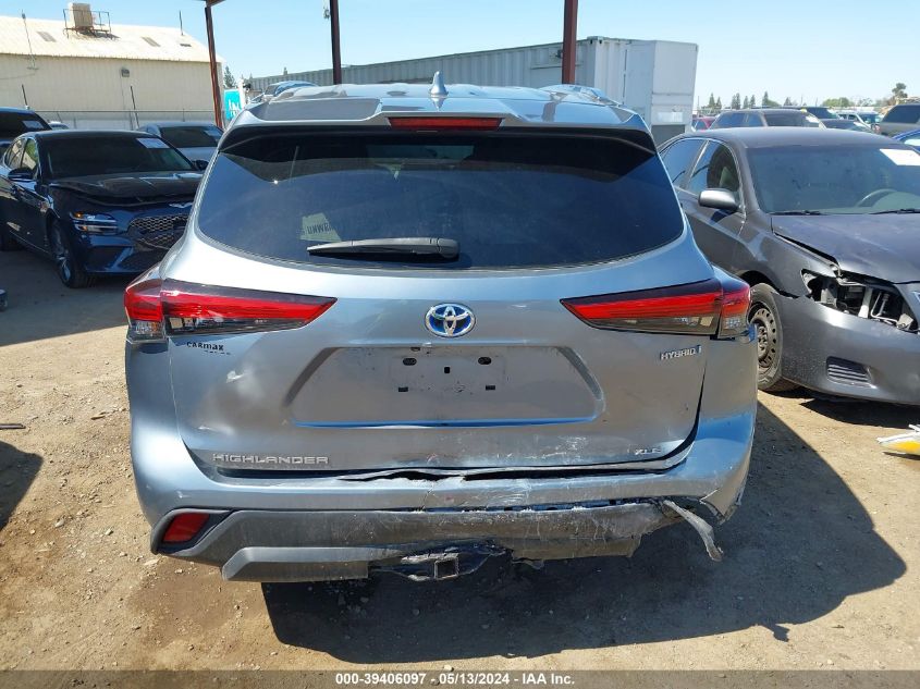 2020 Toyota Highlander Hybrid Xle VIN: 5TDHBRCH1LS006619 Lot: 39406097