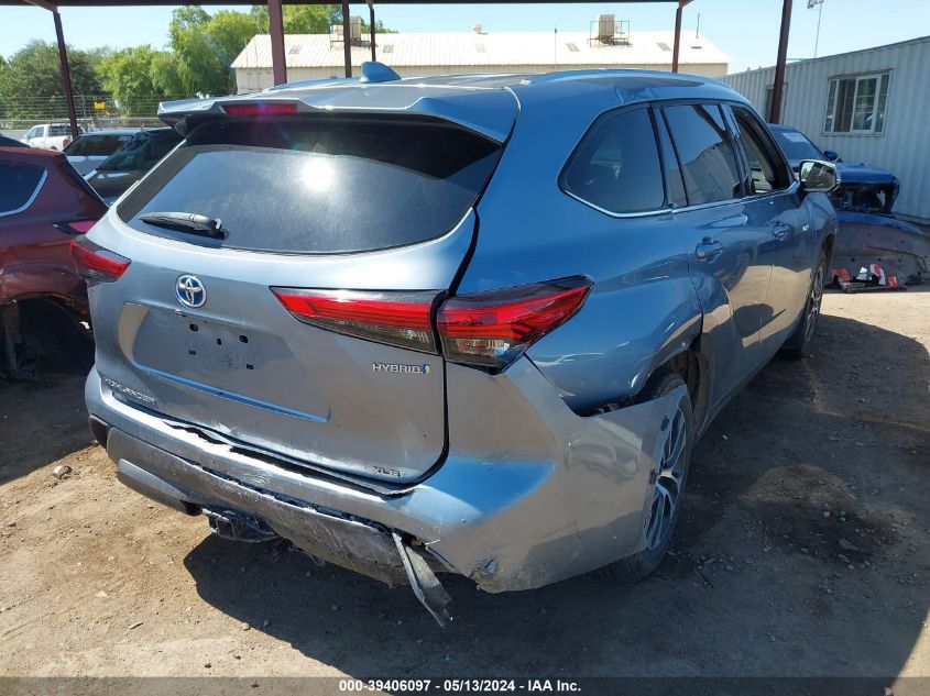 2020 Toyota Highlander Hybrid Xle VIN: 5TDHBRCH1LS006619 Lot: 39406097