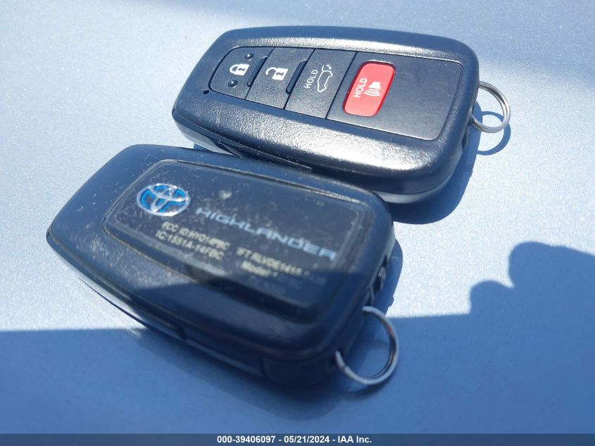 2020 Toyota Highlander Hybrid Xle VIN: 5TDHBRCH1LS006619 Lot: 39406097