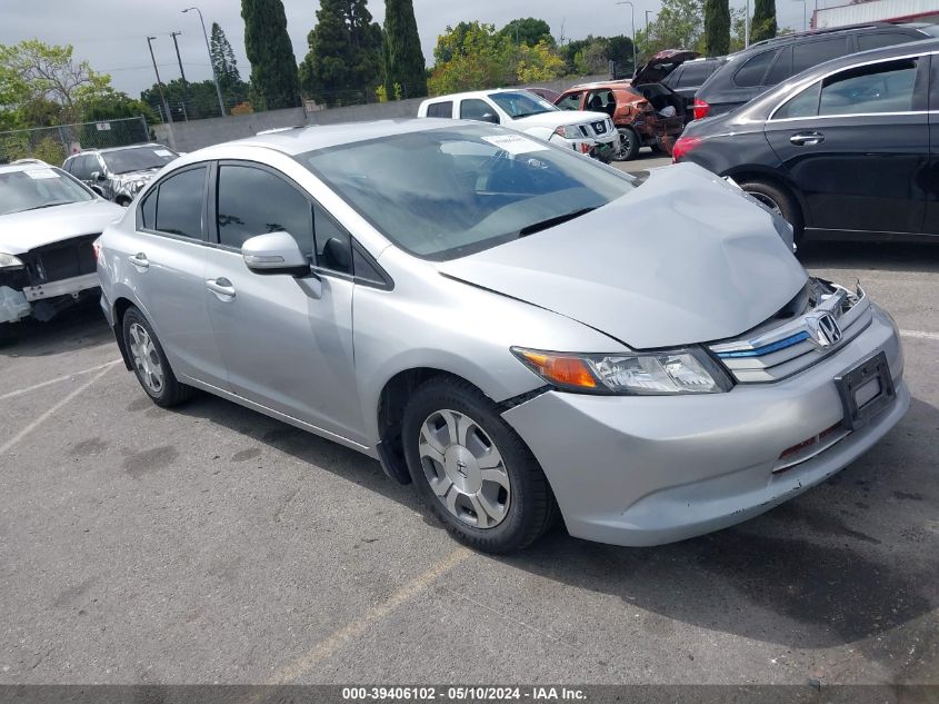 2012 Honda Civic Hybrid VIN: JHMFB4F39CS004584 Lot: 39406102