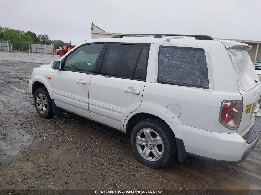 2008 Honda Pilot Vp VIN: 5FNYF28218B023058 Lot: 39406105