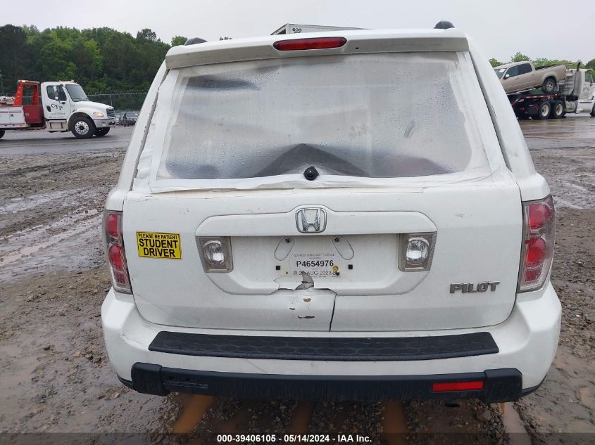 2008 Honda Pilot Vp VIN: 5FNYF28218B023058 Lot: 39406105