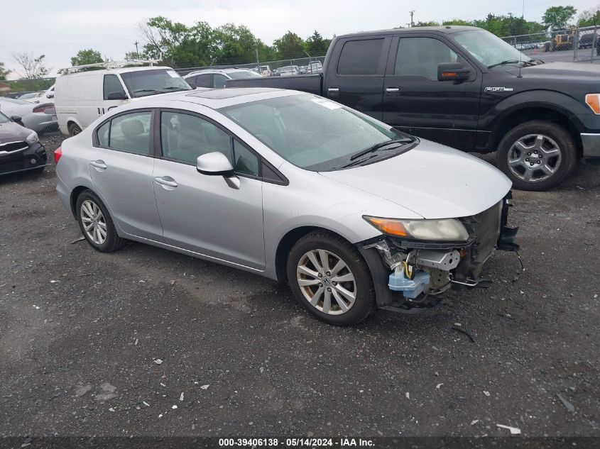 2012 Honda Civic Ex VIN: 19XFB2F86CE056050 Lot: 39406138