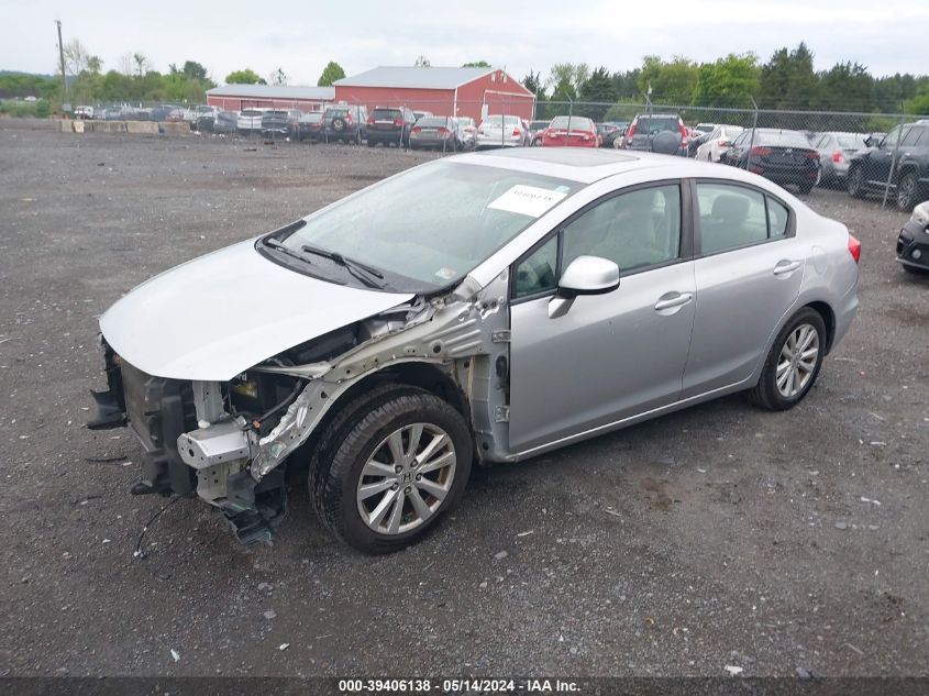 2012 Honda Civic Ex VIN: 19XFB2F86CE056050 Lot: 39406138