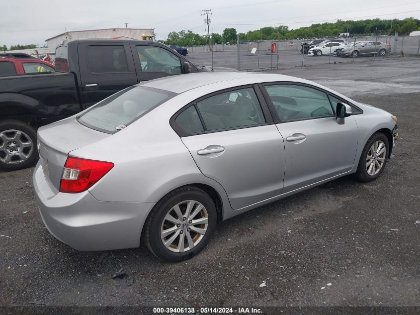 2012 Honda Civic Ex VIN: 19XFB2F86CE056050 Lot: 39406138