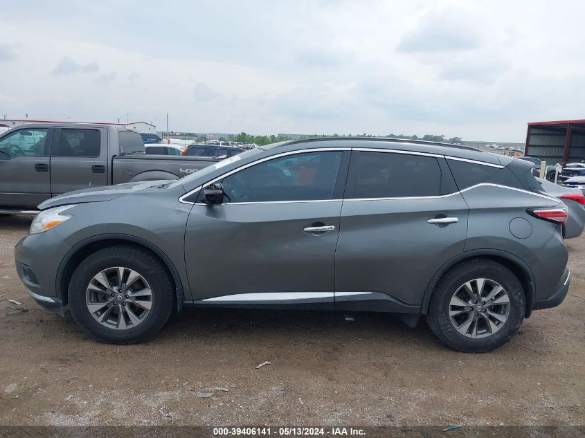 2016 Nissan Murano Sv VIN: 5N1AZ2MH5GN160924 Lot: 39406141