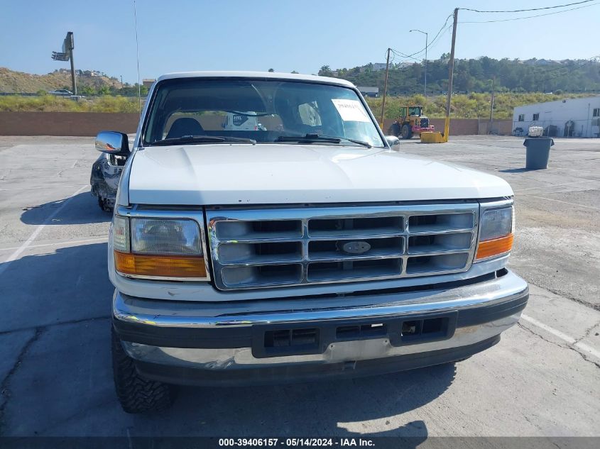 1996 Ford Bronco U100 VIN: 1FMEU15N0TLB92202 Lot: 39406157