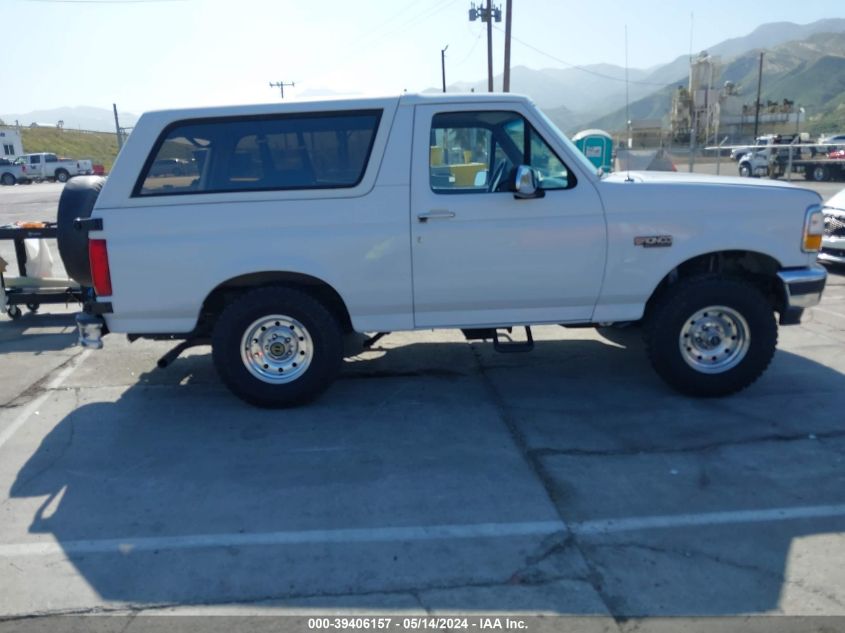 1996 Ford Bronco U100 VIN: 1FMEU15N0TLB92202 Lot: 39406157