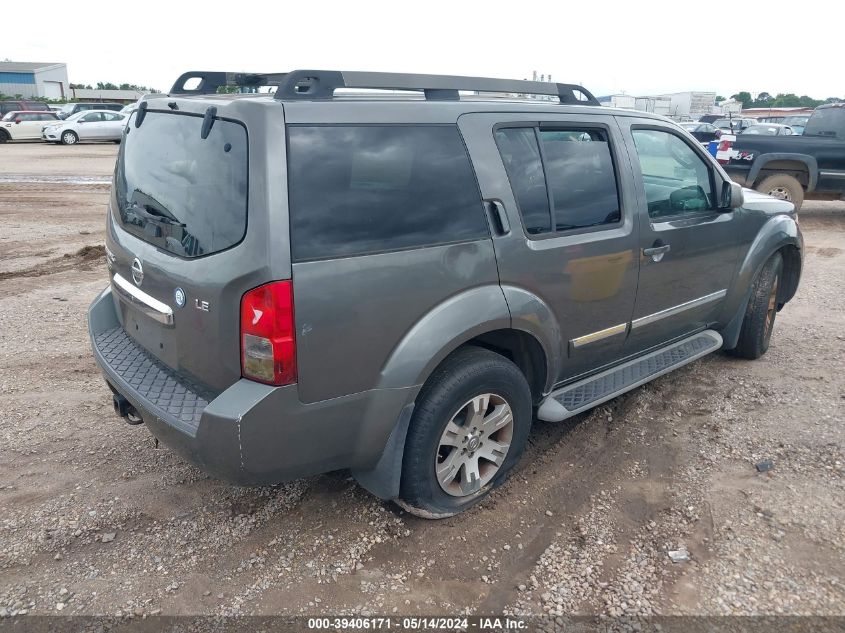 2008 Nissan Pathfinder Le VIN: 5N1AR18U28C667262 Lot: 39406171