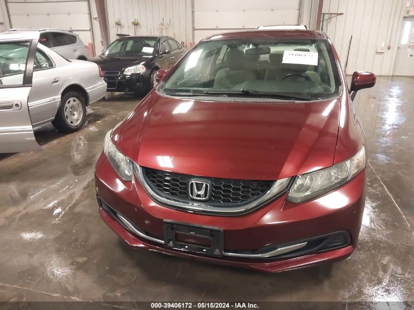 2014 Honda Civic Lx VIN: 19XFB2F59EE274072 Lot: 39406172