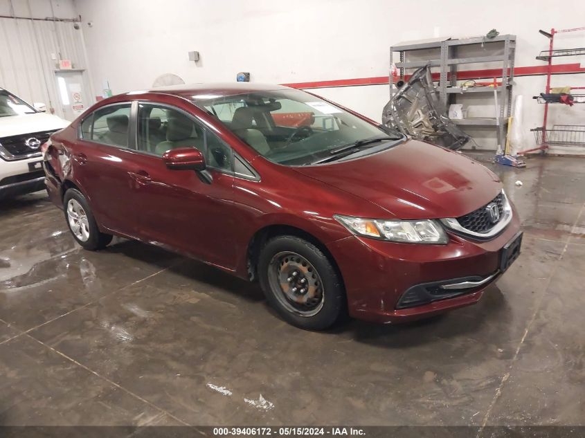 2014 Honda Civic Lx VIN: 19XFB2F59EE274072 Lot: 39406172