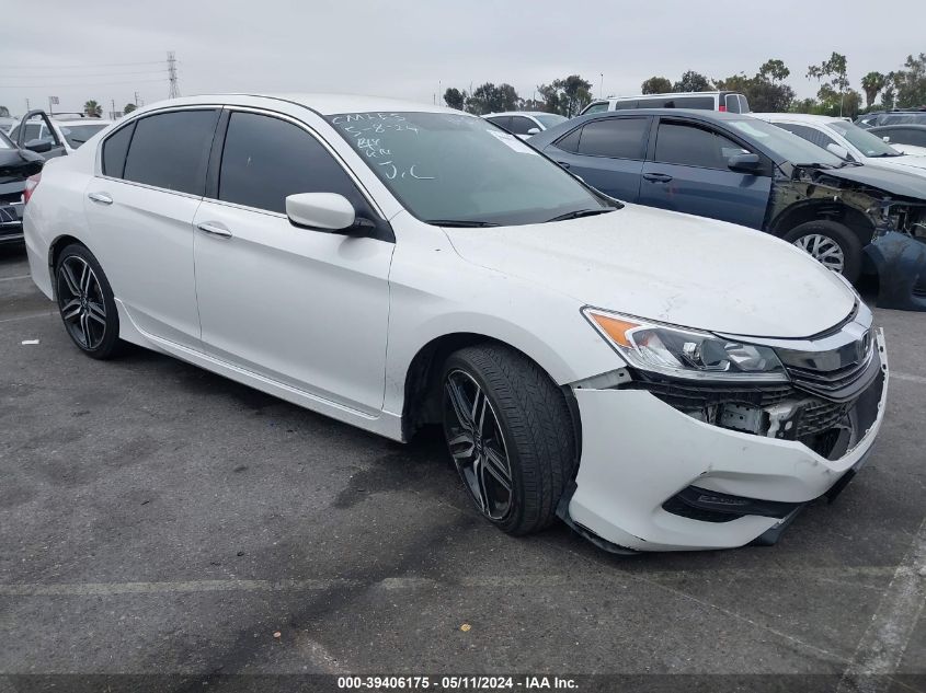 2017 Honda Accord Sport VIN: 1HGCR2F58HA225193 Lot: 39406175