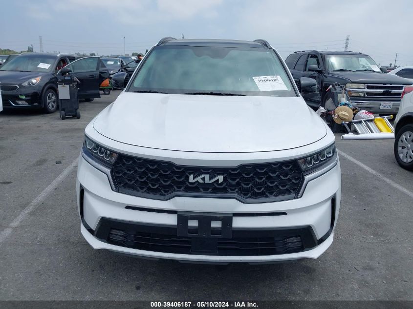 2022 Kia Sorento Ex VIN: 5XYRH4LF4NG140822 Lot: 39406187