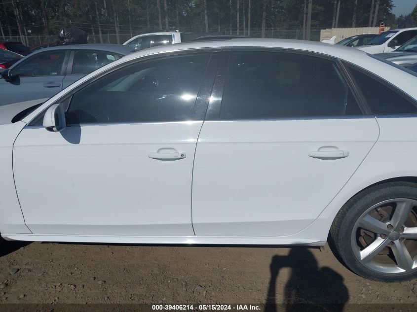 2012 Audi A4 2.0T Premium VIN: WAUFFAFL5CN017395 Lot: 39406214