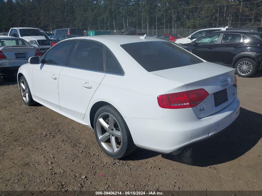 2012 Audi A4 2.0T Premium VIN: WAUFFAFL5CN017395 Lot: 39406214