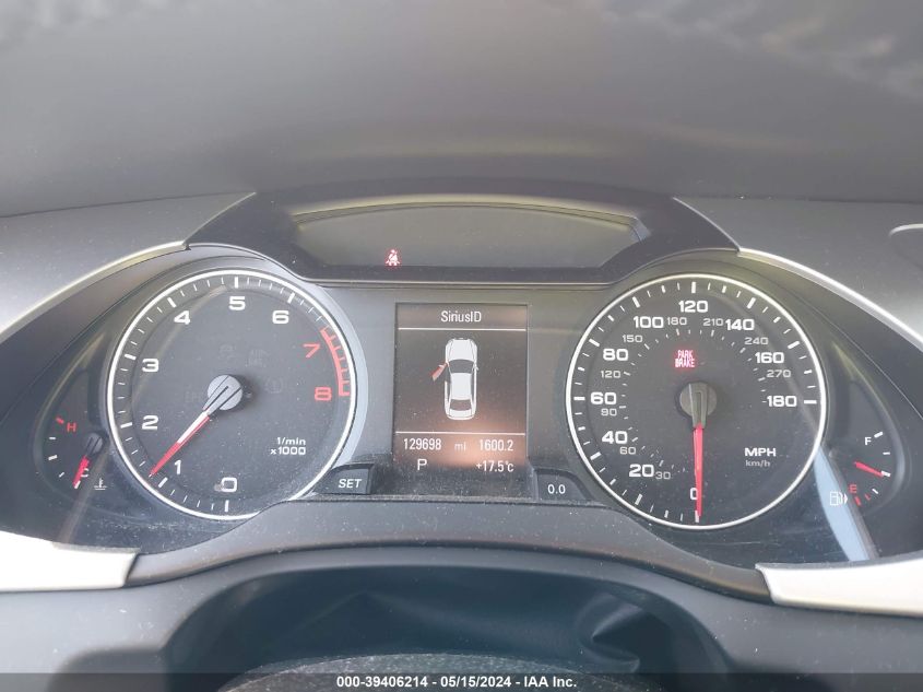 2012 Audi A4 2.0T Premium VIN: WAUFFAFL5CN017395 Lot: 39406214