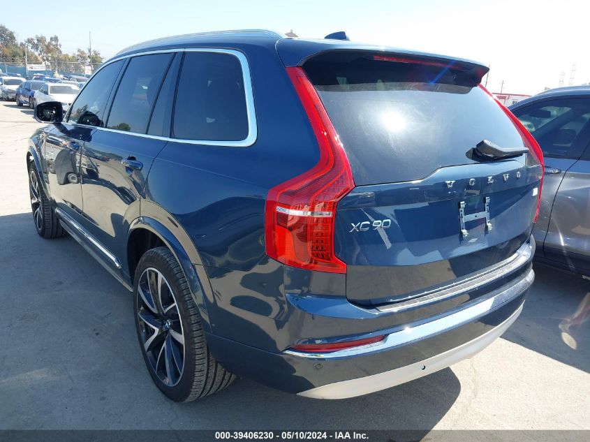 2022 Volvo Xc90 Recharge Plug-In Hybrid T8 Inscription Expression 7 Passenger VIN: YV4BR0CZ8N1803811 Lot: 39406230