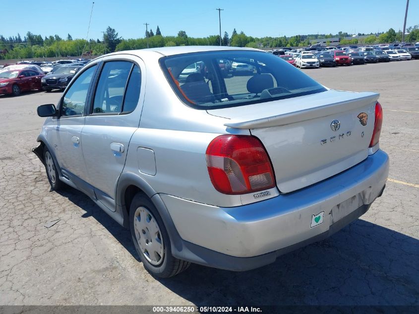 2000 Toyota Echo VIN: JTDBT1237Y5019947 Lot: 39406250