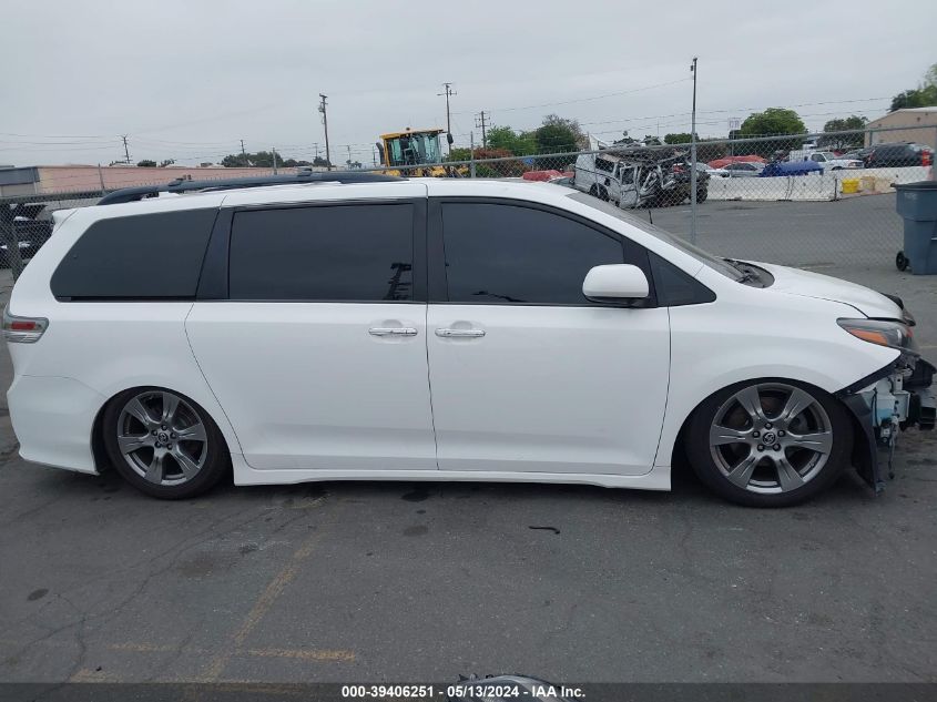 2018 Toyota Sienna Se Premium 8 Passenger VIN: 5TDXZ3DC1JS933303 Lot: 39406251