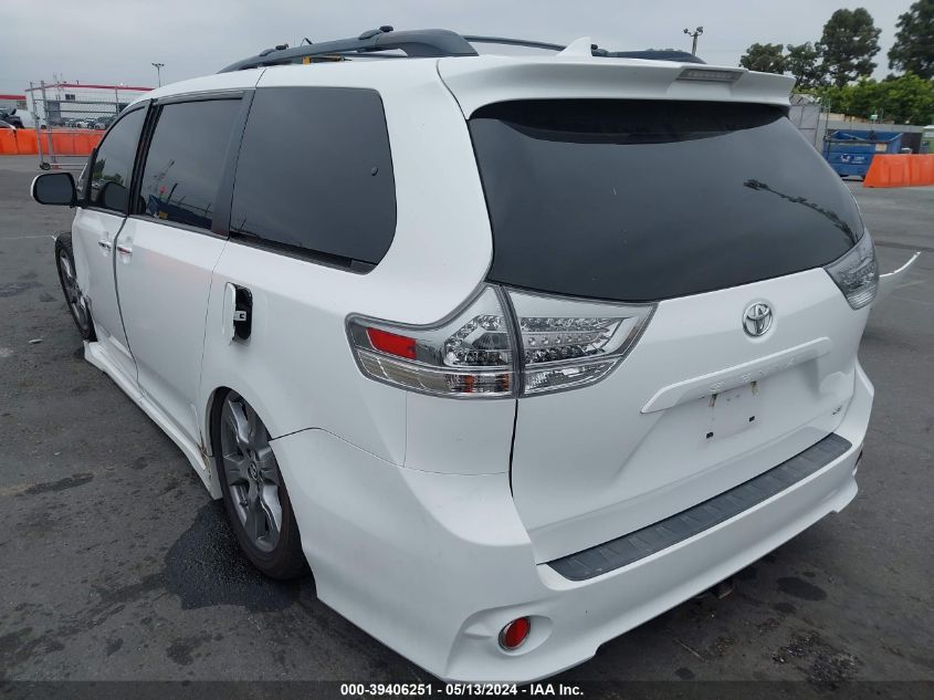 2018 Toyota Sienna Se Premium 8 Passenger VIN: 5TDXZ3DC1JS933303 Lot: 39406251