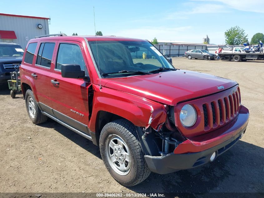 2014 Jeep Patriot Sport VIN: 1C4NJPBAXED856567 Lot: 39406262