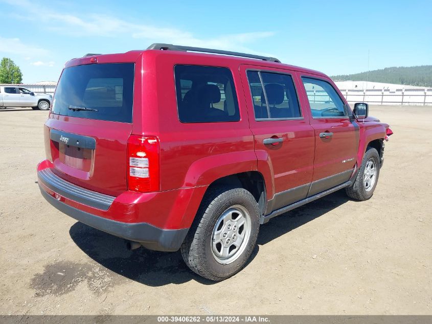 2014 Jeep Patriot Sport VIN: 1C4NJPBAXED856567 Lot: 39406262