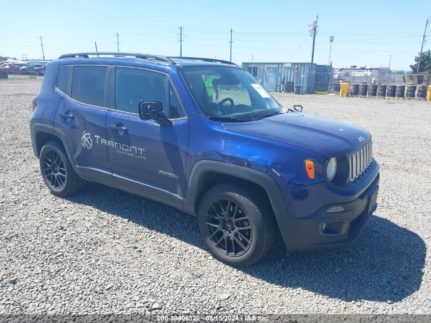 2018 Jeep Renegade Latitude 4X4 VIN: ZACCJBBB3JPH67728 Lot: 39406320