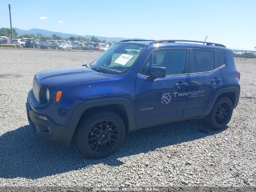 2018 Jeep Renegade Latitude 4X4 VIN: ZACCJBBB3JPH67728 Lot: 39406320